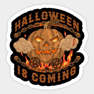 Steampunk Halloween Sticker